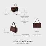 Borsa a spalla IVORY SUEDE - BROWN