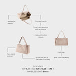 Borsa a spalla IVORY SUEDE - CAMEL