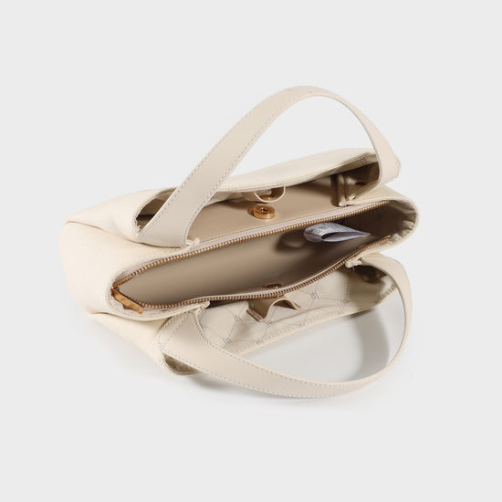 Borsa a mano IVORY SMALL - ECRU WHITE