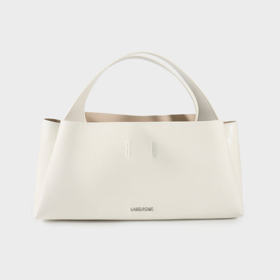 Borsa a mano IVORY SMALL - GLOSSY WHITE