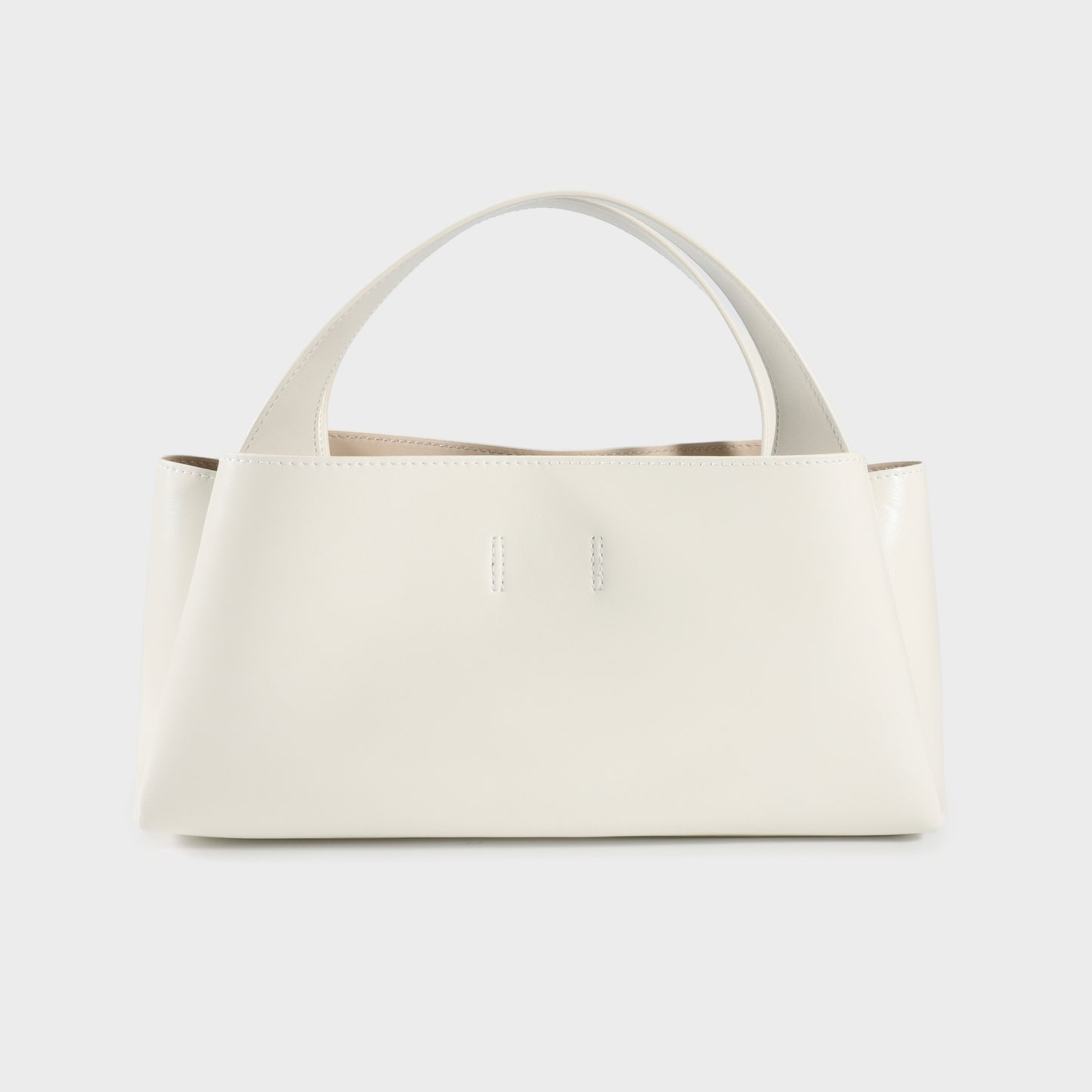 Borsa a mano IVORY SMALL - GLOSSY WHITE