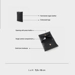 JENNY CARD POCKET WALLET - BLACK