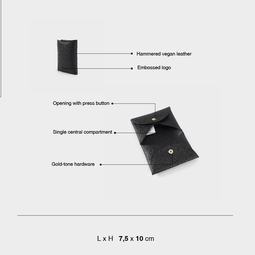 JENNY CARD POCKET WALLET - BLACK