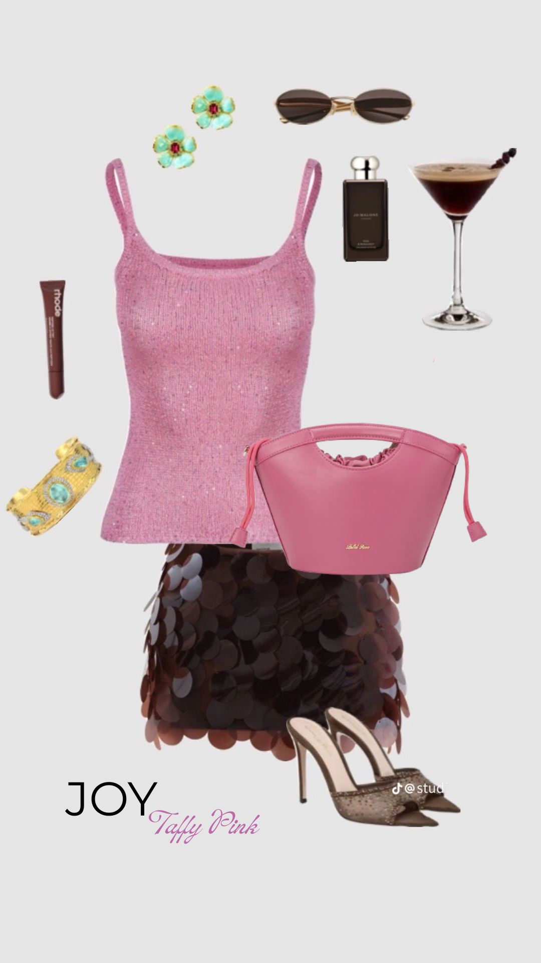 Handbag JOY - TAFFY PINK