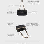 Borsa a spalla KATE BIG - BLACK GOLD