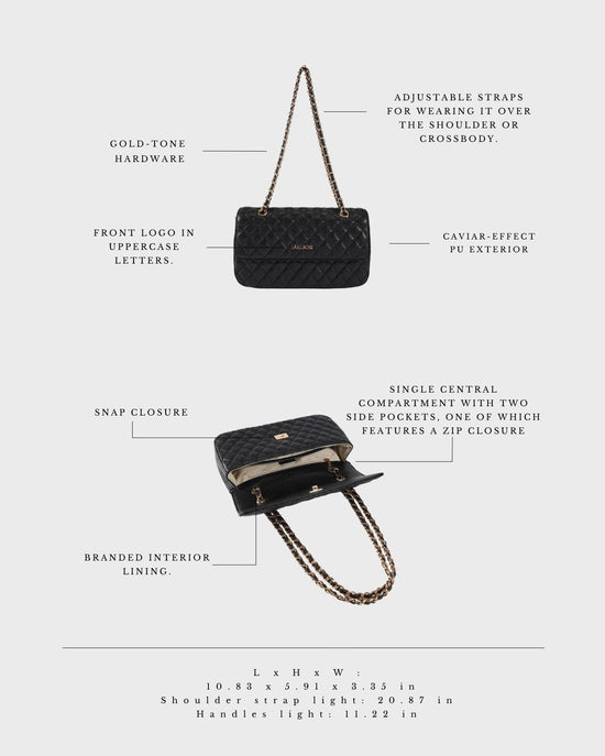 Borsa a spalla KATE BIG - BLACK GOLD