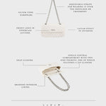 Borsa a spalla KATE BIG - CLOUD WHITE