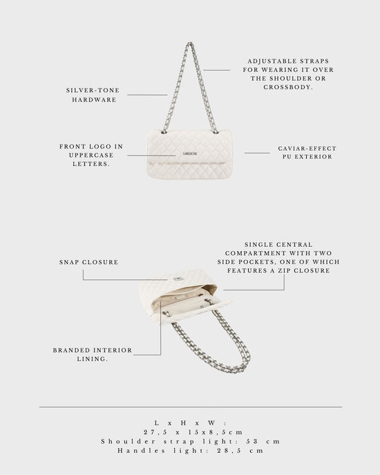 Borsa a spalla KATE BIG - CLOUD WHITE