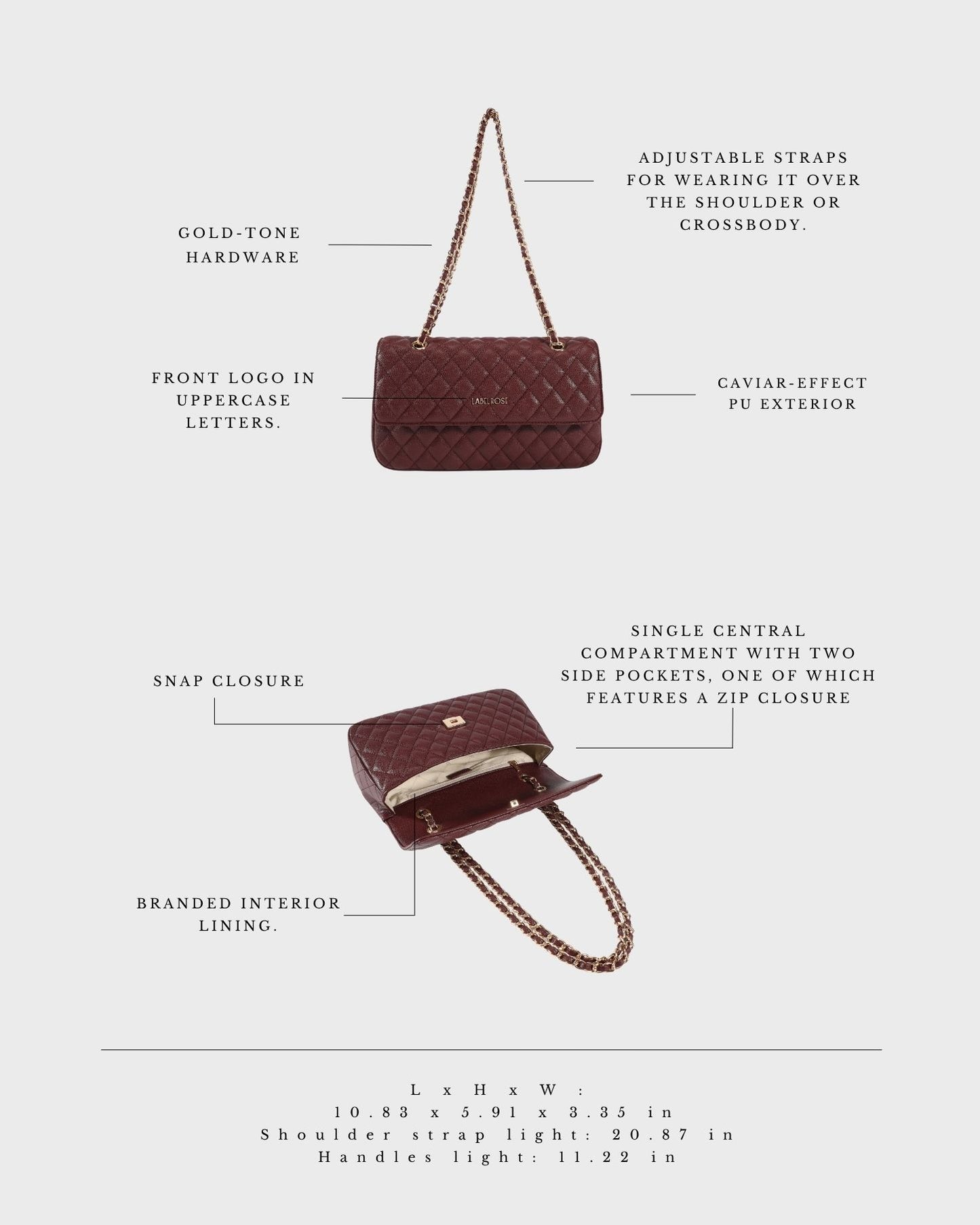 Borsa a spalla KATE BIG - SANGRIA