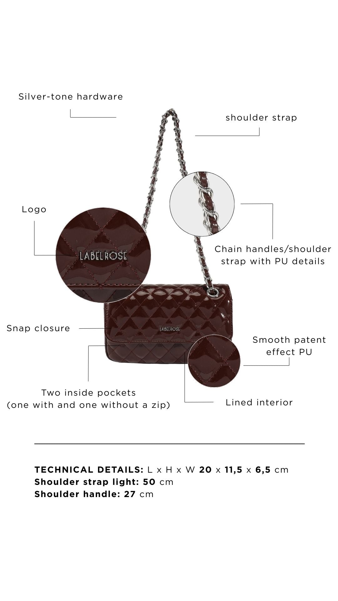 Borsa a spalla KATE SMALL- BROWN