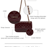 KATE SMALL shoulder bag - BURGUNDY