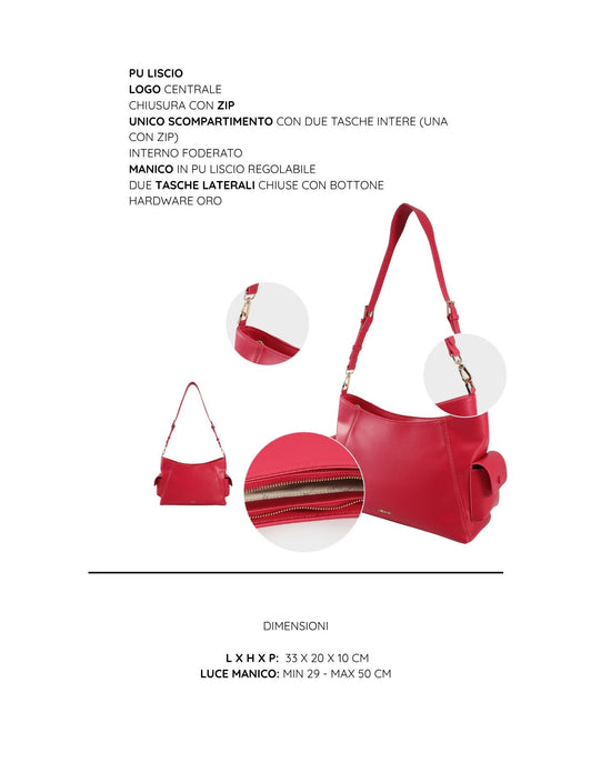 Bolso de hombro LEXI 2.0 - CEREZA