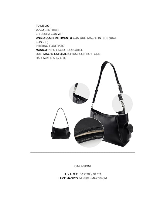 Borsa a spalla LEXI 2.0 -BLACK