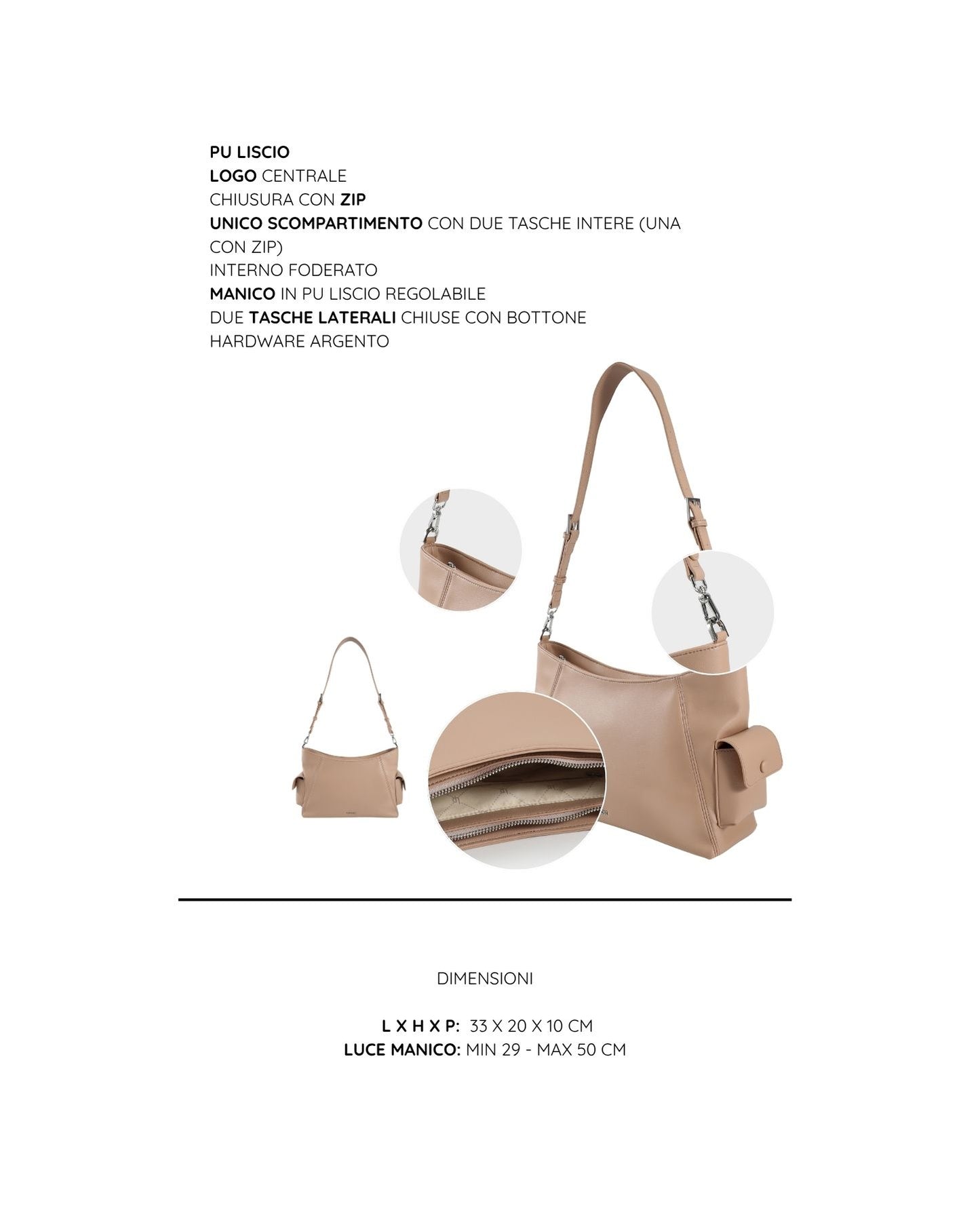 Borsa a spalla LEXI 2.0 - BEIGE