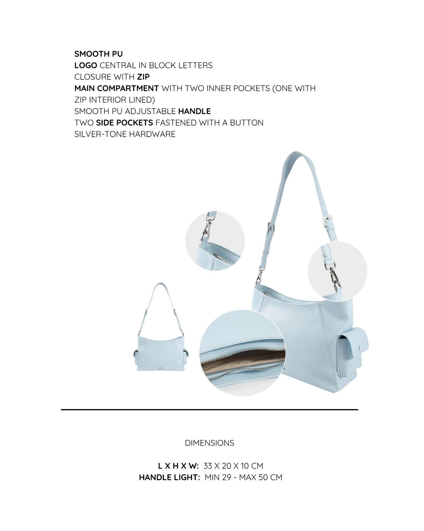 LEXI 2.0 Shoulder Bag -LIGHT BLUE