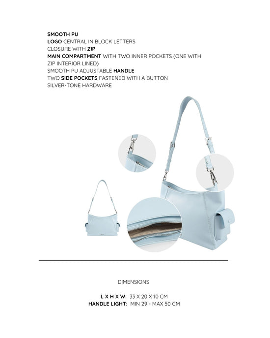 Bolso de hombro LEXI 2.0 - AZUL CLARO