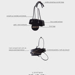 Bolso de hombro LE NUITE - STREET BLACK