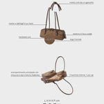 Bolso de hombro LE NUITE - ALMOND TAUPE
