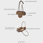 Bolso de hombro LE NUITE - ALMOND TAUPE