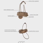 Bolso de hombro LE NUITE - COCKER MARRÓN CLARO
