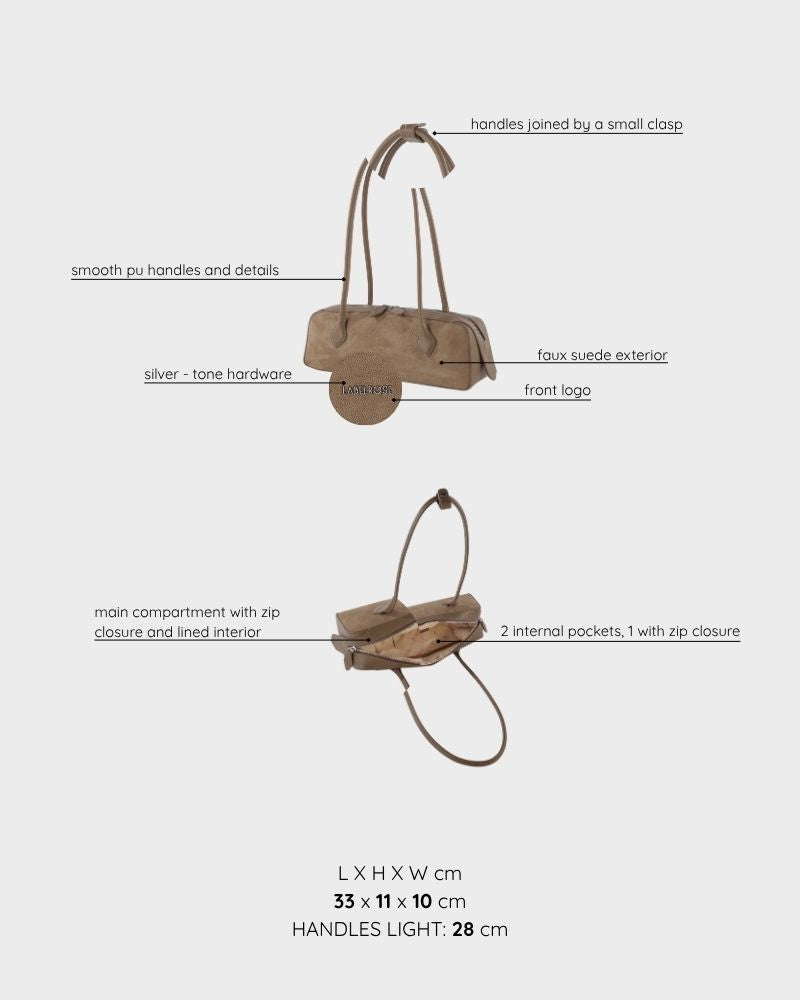 Bolso de hombro LE NUITE - COCKER MARRÓN CLARO