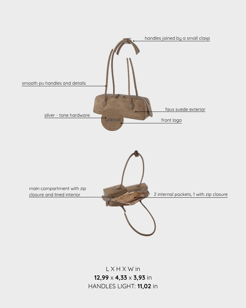 Bolso de hombro LE NUITE - COCKER MARRÓN CLARO