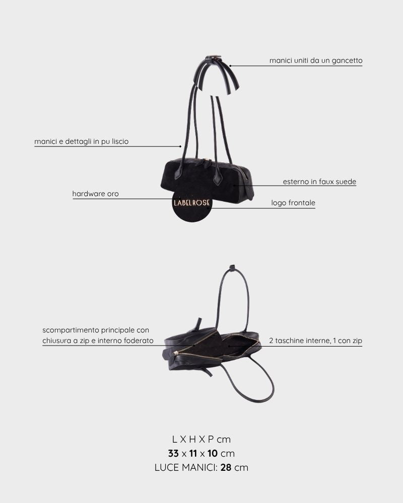 Bolso de hombro LE NUITE - STREET BLACK
