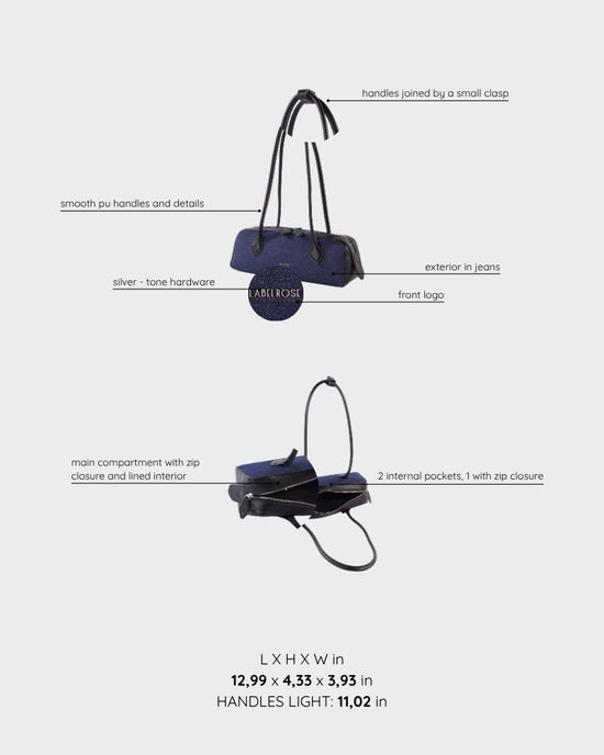Borsa a spalla LE PETITE JEANS - CITYWALK DENIM BLACK