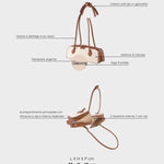 Borsa a spalla LE PETITE - VANILLA BROWN