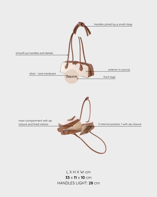 Borsa a spalla LE PETITE - VANILLA BROWN