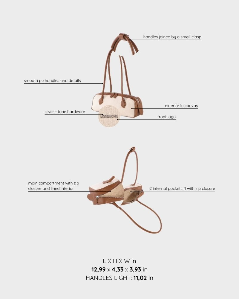 Borsa a spalla LE PETITE - VANILLA BROWN
