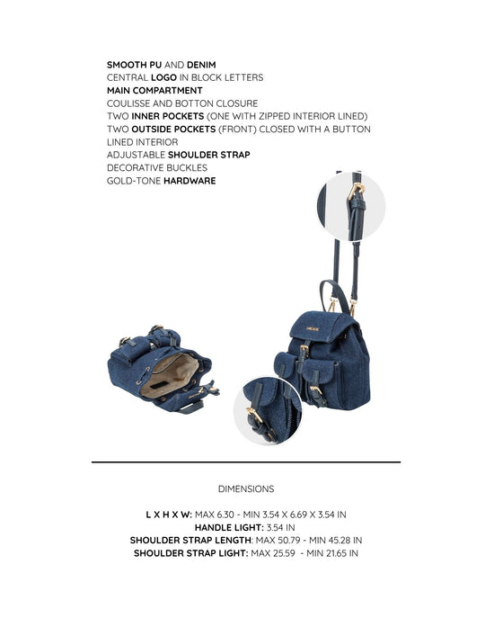 Bolso bandolera LIBBY - AZUL OSCURO