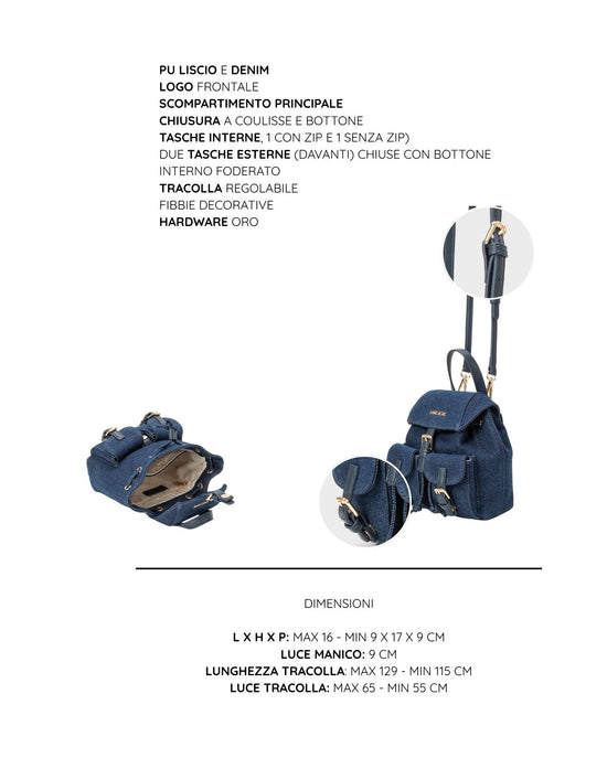 Bolso bandolera LIBBY - AZUL OSCURO