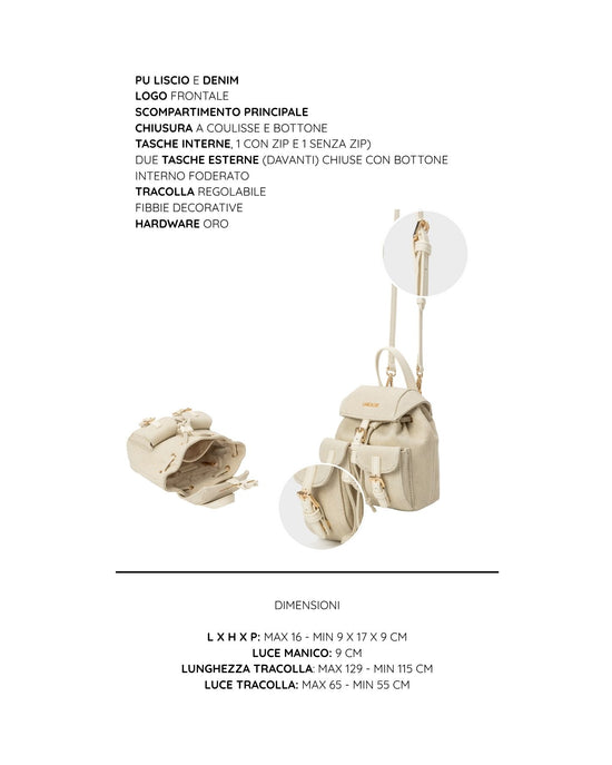 Borsa a tracolla LIBBY - CREAM