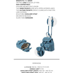 Borsa a tracolla LIBBY - BLUE
