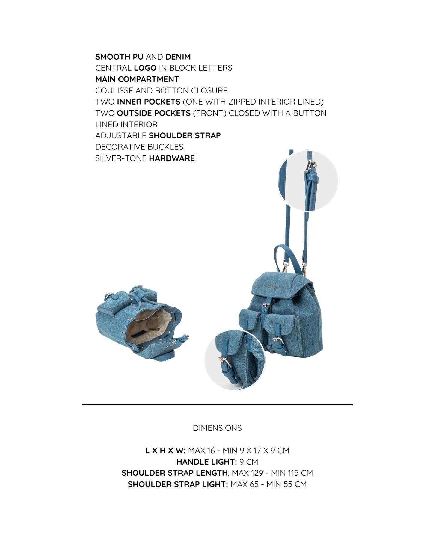 Borsa a tracolla LIBBY - BLUE