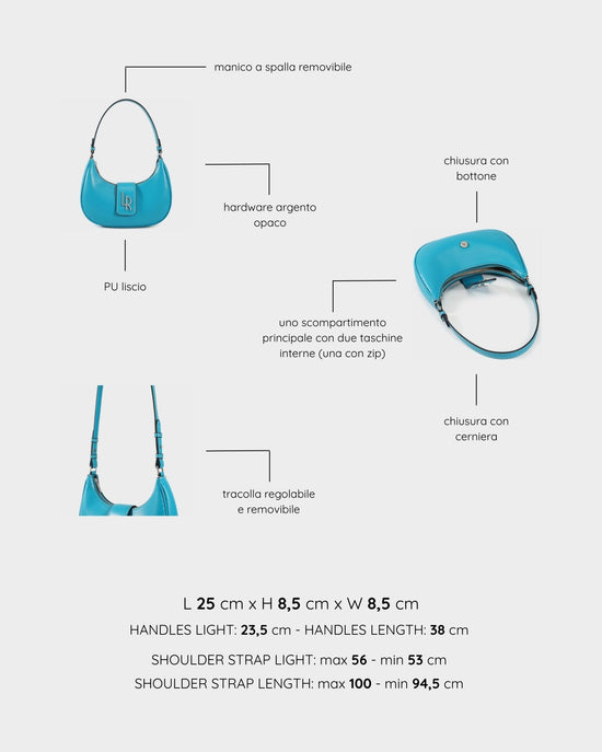 BEA Shoulder Bag - LIGHT TEAL
