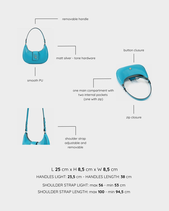 BEA Shoulder Bag - LIGHT TEAL