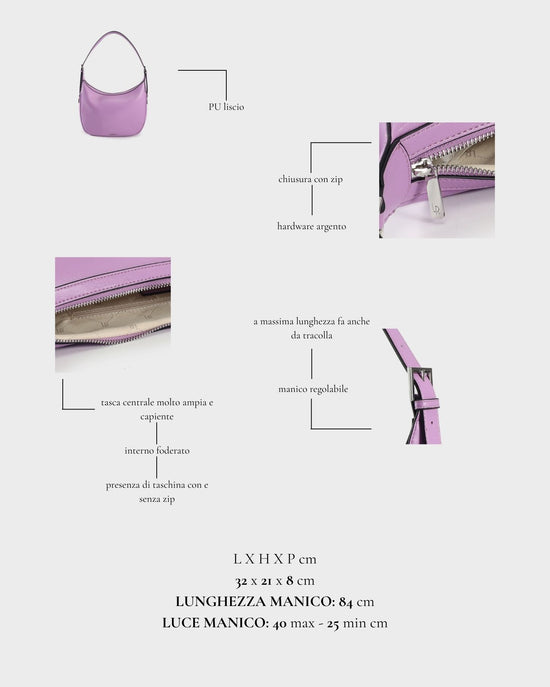 Bolso de hombro LILLIAN - LILA