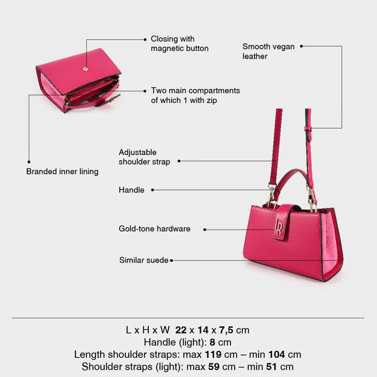 Handbag LINDA - FUXIA