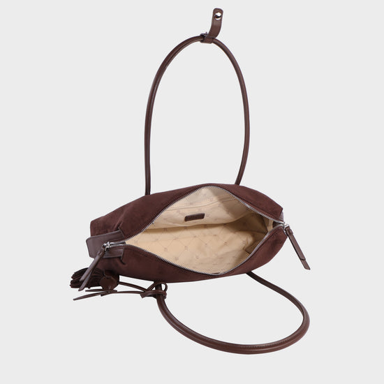 Borsa a spalla LIVIA - CACAO