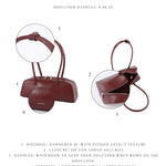 Borsa a spalla LONGUETTE- PORT WINE RED