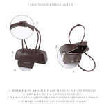 Borsa a spalla LONGUETTE- DEEP COFFEE