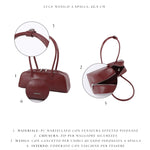Borsa a spalla LONGUETTE- PORT WINE RED