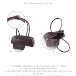 Borsa a spalla LONGUETTE- DEEP COFFEE