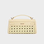 Borsa a mano FRANCESCA INTRECCIATA - SOFT YELLOW