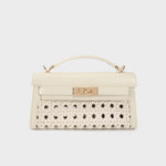 Borsa a mano FRANCESCA INTRECCIATA - CREAM
