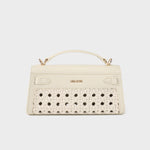 Borsa a mano FRANCESCA INTRECCIATA - CREAM