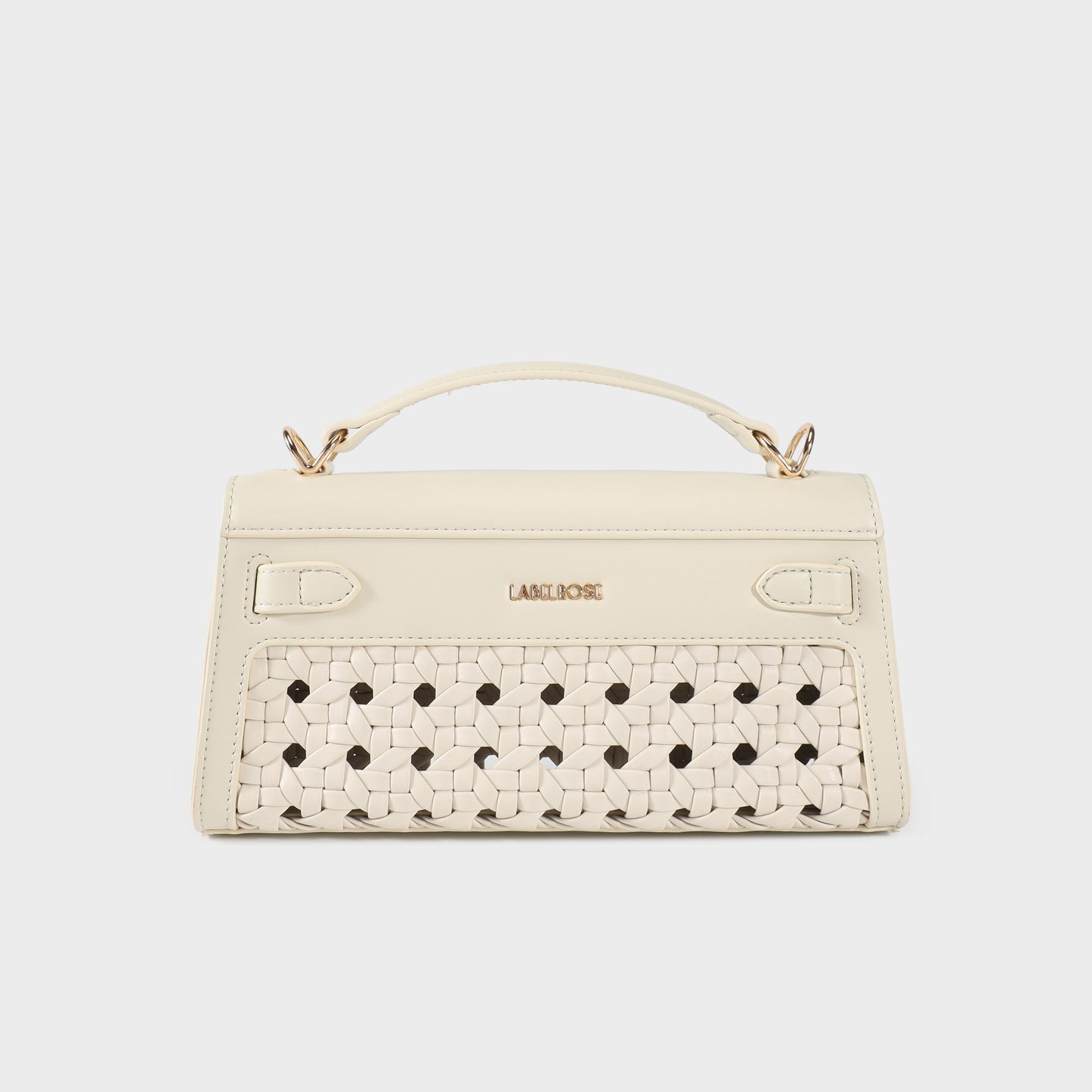 Borsa a mano FRANCESCA INTRECCIATA - CREAM