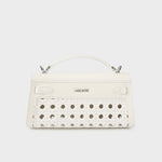 Borsa a mano FRANCESCA INTRECCIATA - WHITE